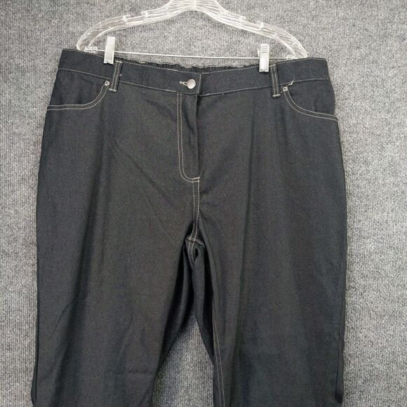 Mcdonalds Employee Uniform Pants Mens Size 38x31 Gray Black Belt Loops - Picture 6 of 13